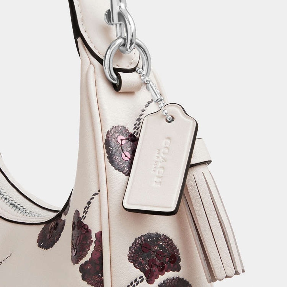 NWT‎ COACH Carmen Leather Mini Crossbody Bag With Cherry Print - Picture 9 of 10